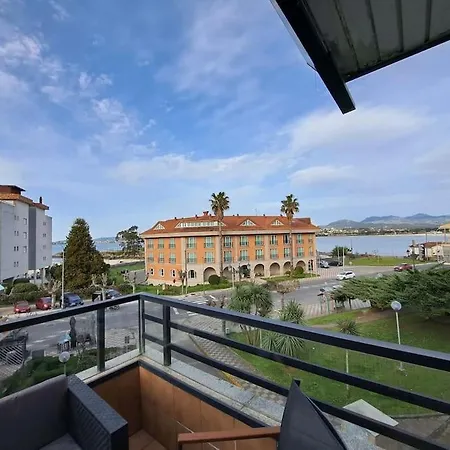 Baiona, Primera Linea De Playa Ladeira, Terraza. Exterior foto